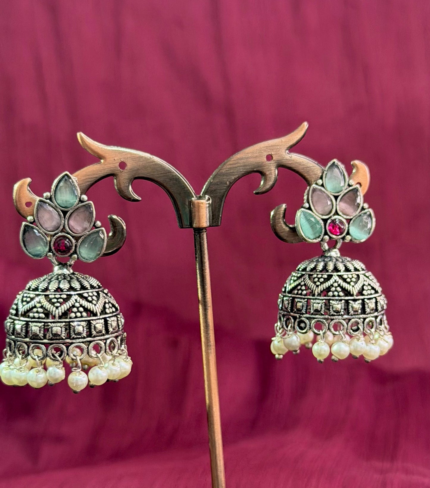 Stone Studded Jhumkas