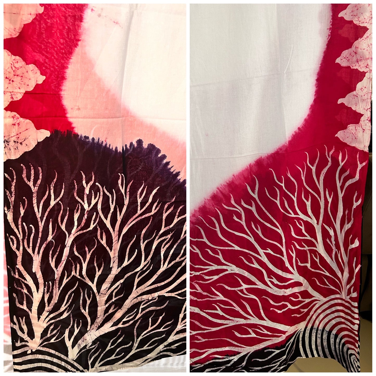 Forest themed soft cotton saree