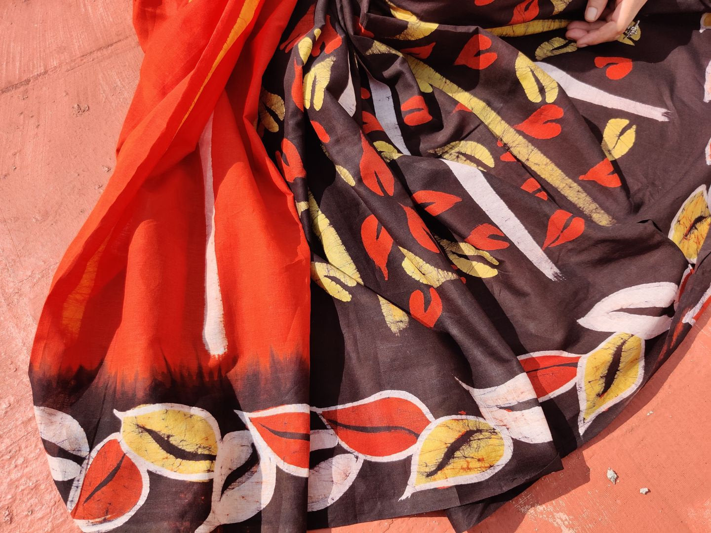 Partly printed soft cotton
