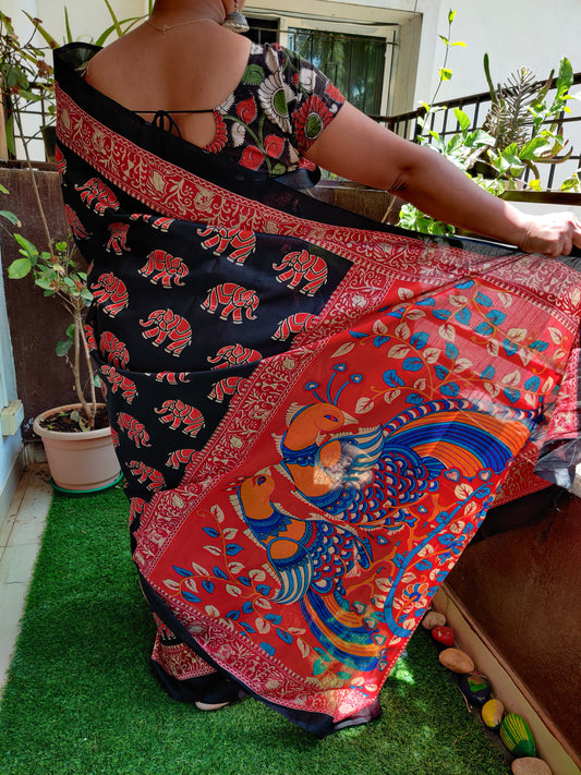 Kalamkari Black and Red Combo