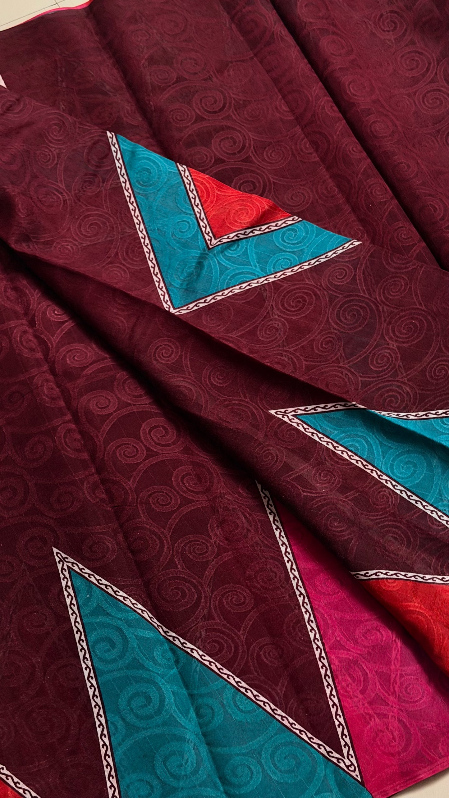 Classy temple border saree