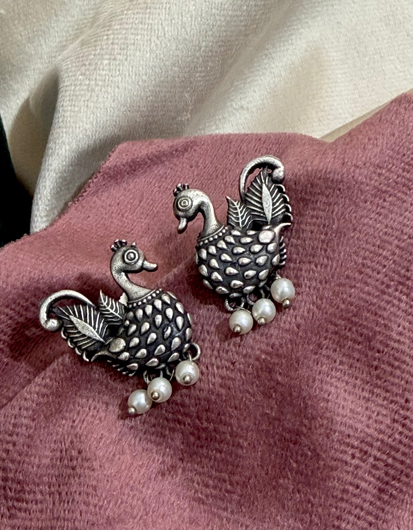 Kyra Oxidised Earrings