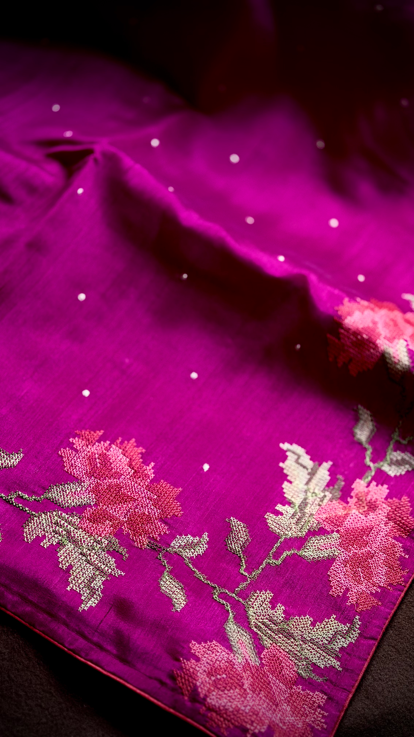 The Magenta Meadow Tussar