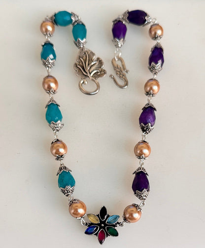 Half n half Onyx necklace