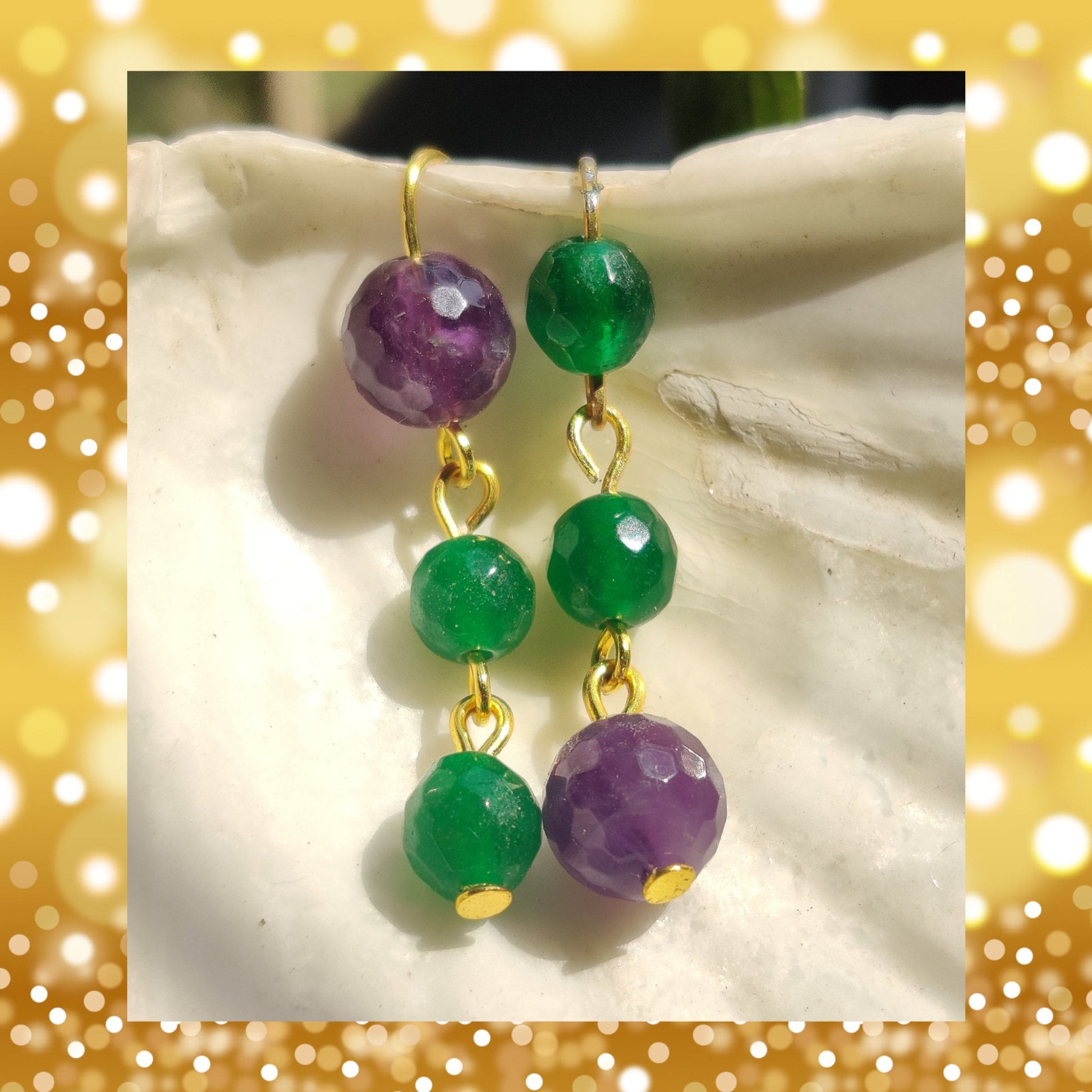 Reverse Earrings in Onyx