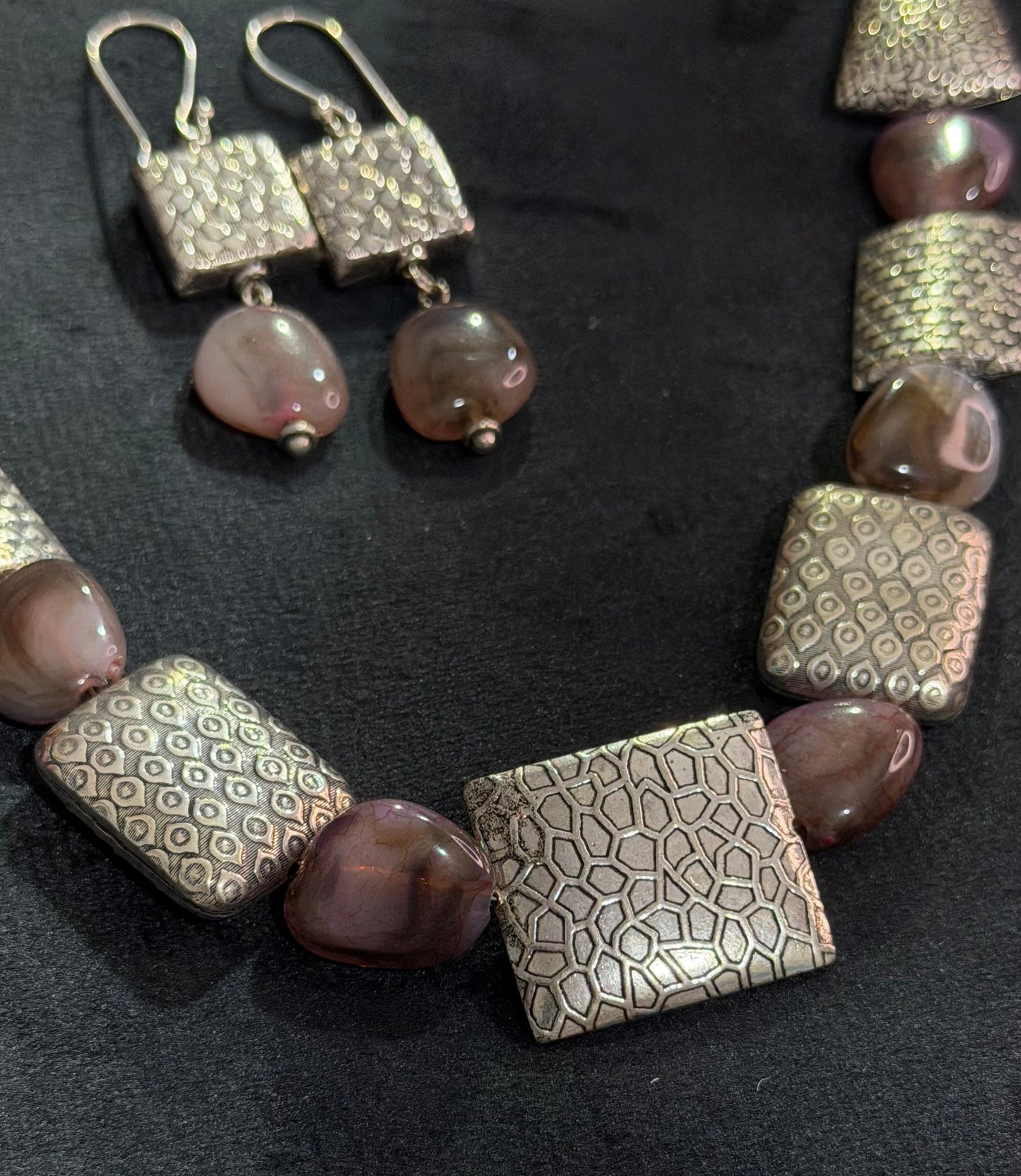 Mauve Oxidised Set | Hridha