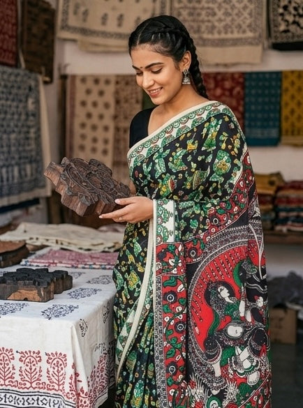Kalamkari Cotton Saree