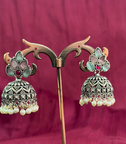 Stone Studded Jhumkas