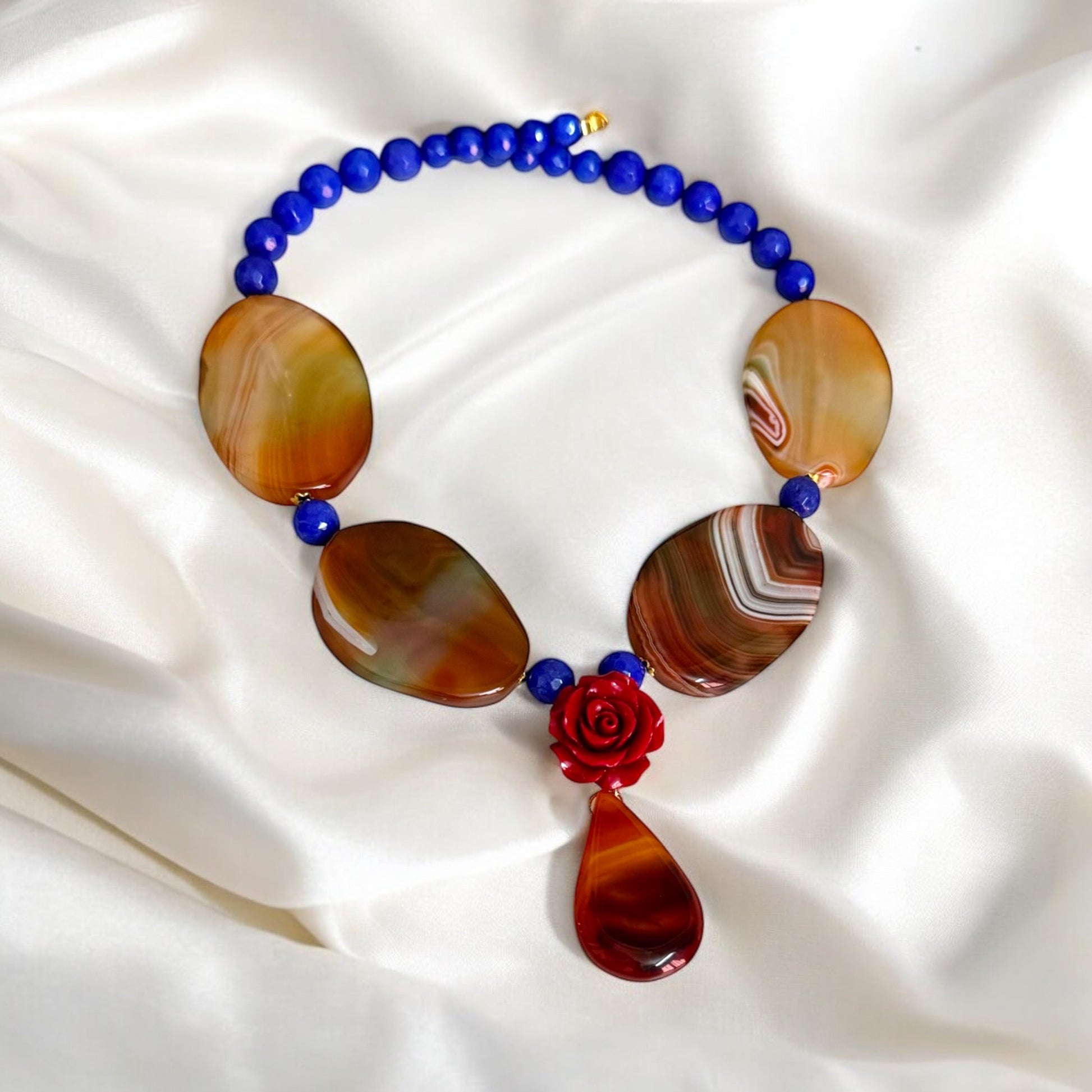 Semiprecious Agates Necklace