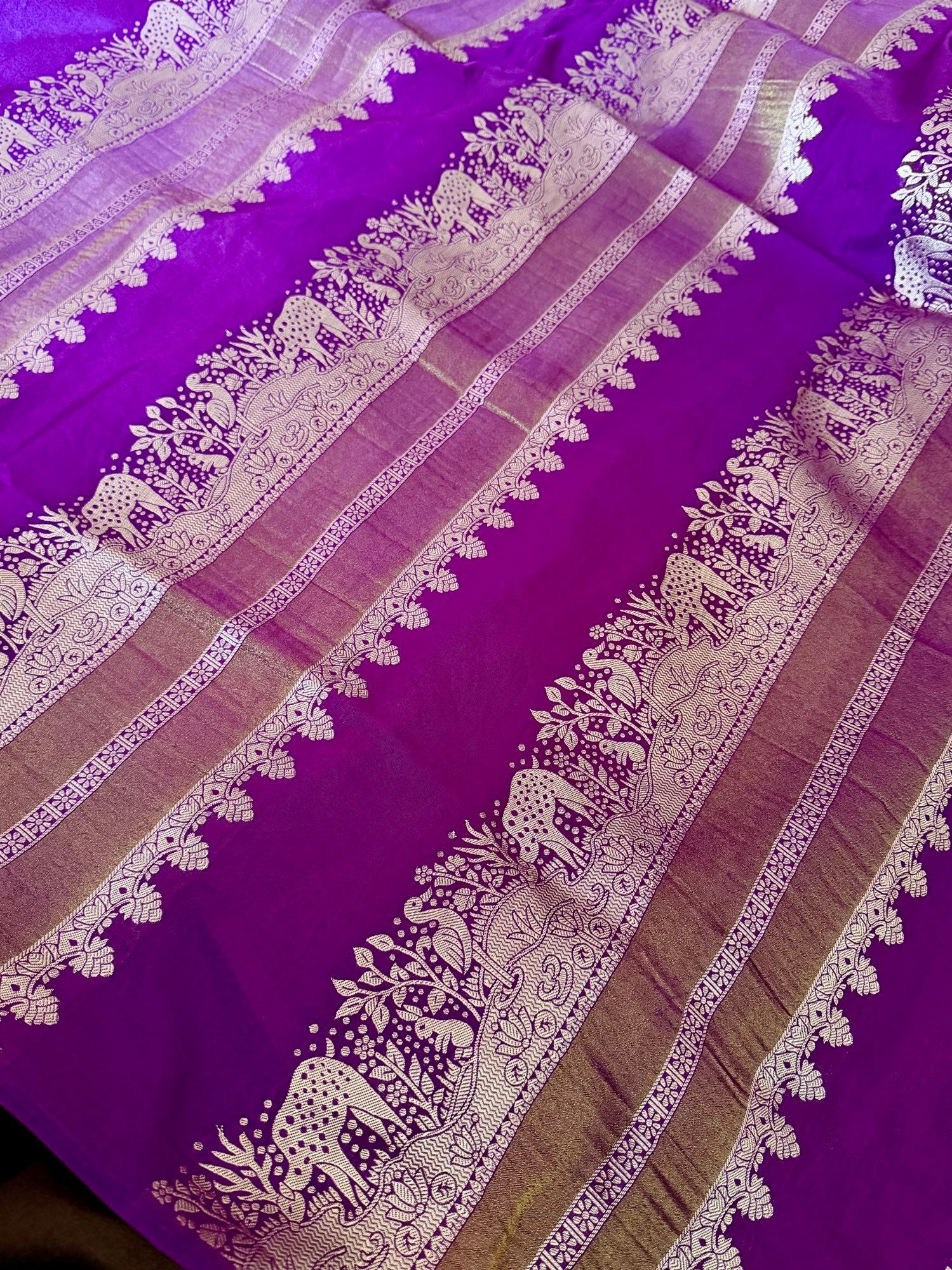 Purple Symphony Silk Saree