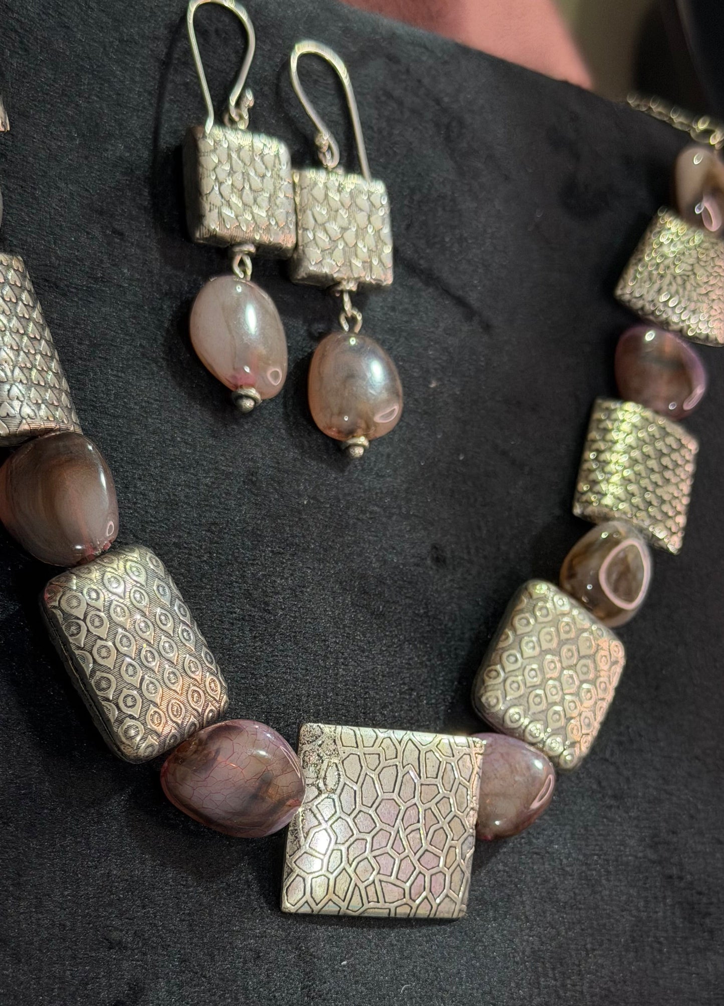 Mauve Oxidised Set | Hridha