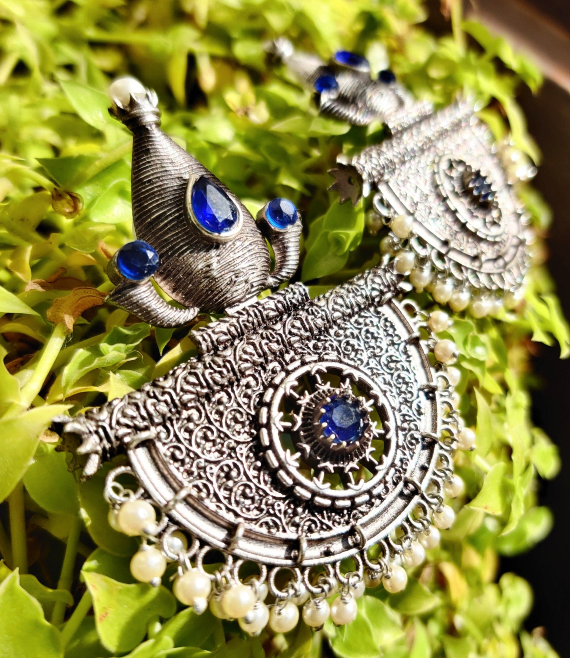 Silver lookalike earrings