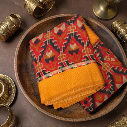Gracious Tussar Ikat Saree