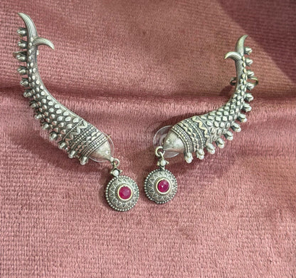 Fish cuff earrings