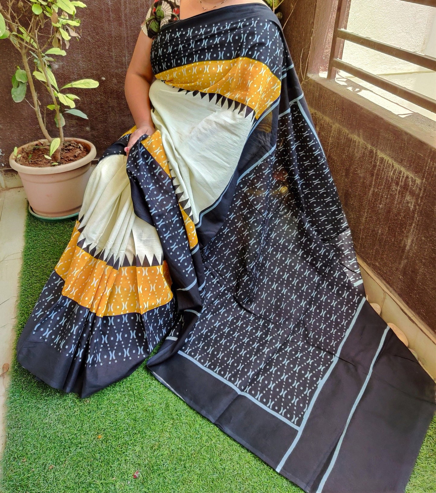 Ikkat soft cotton