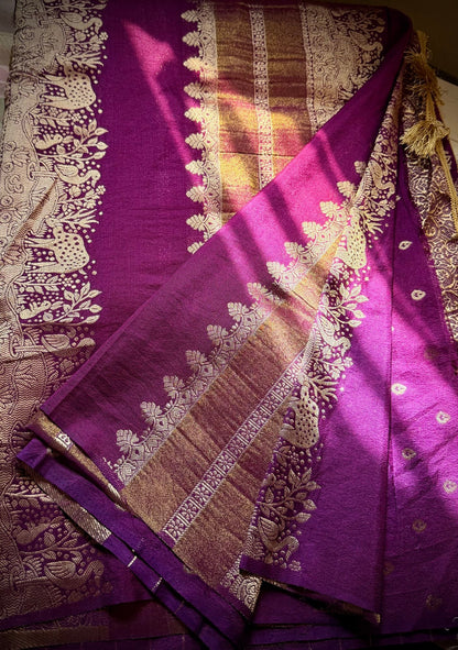Purple Symphony Silk Saree