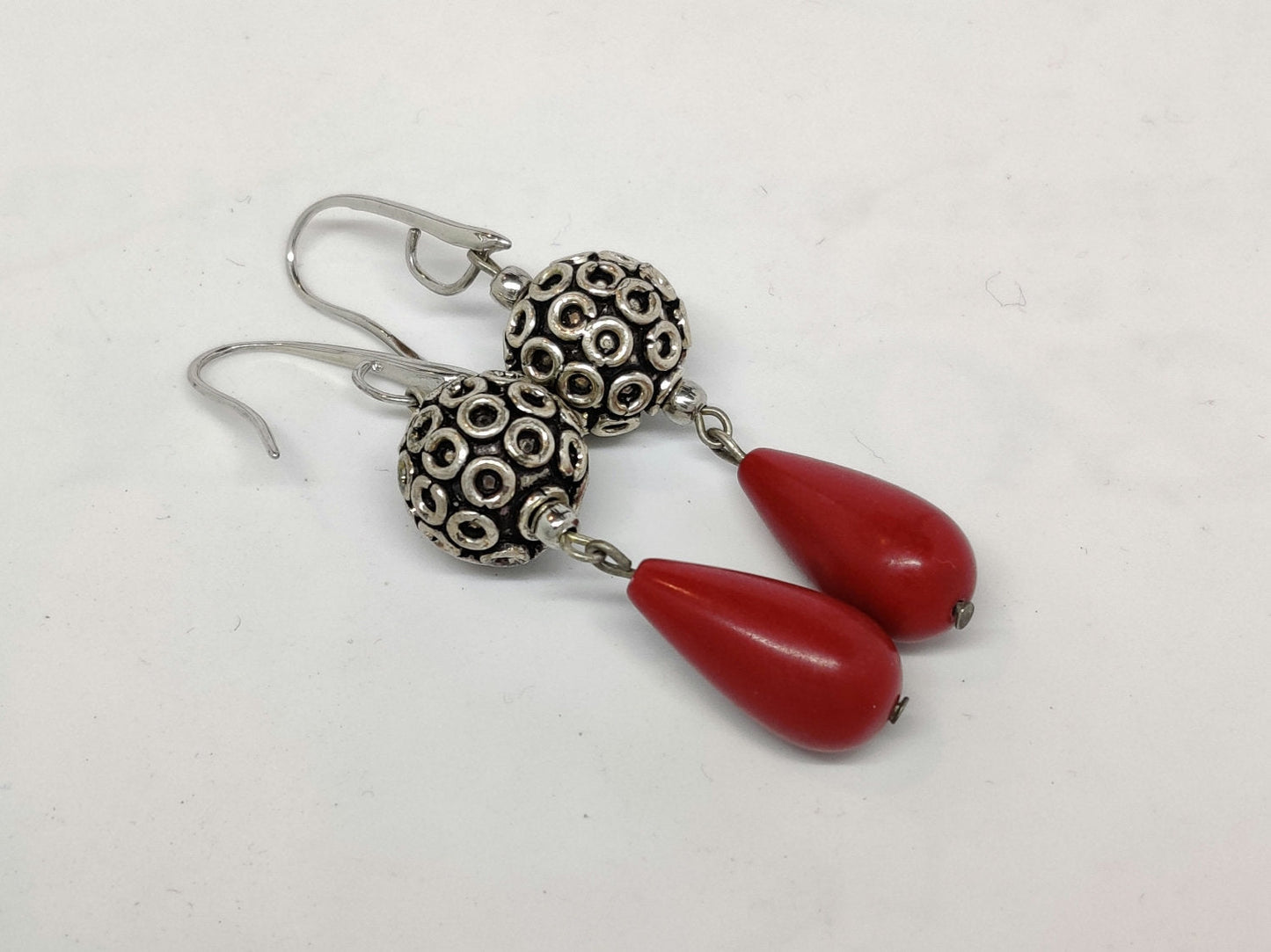 Coral Earrings