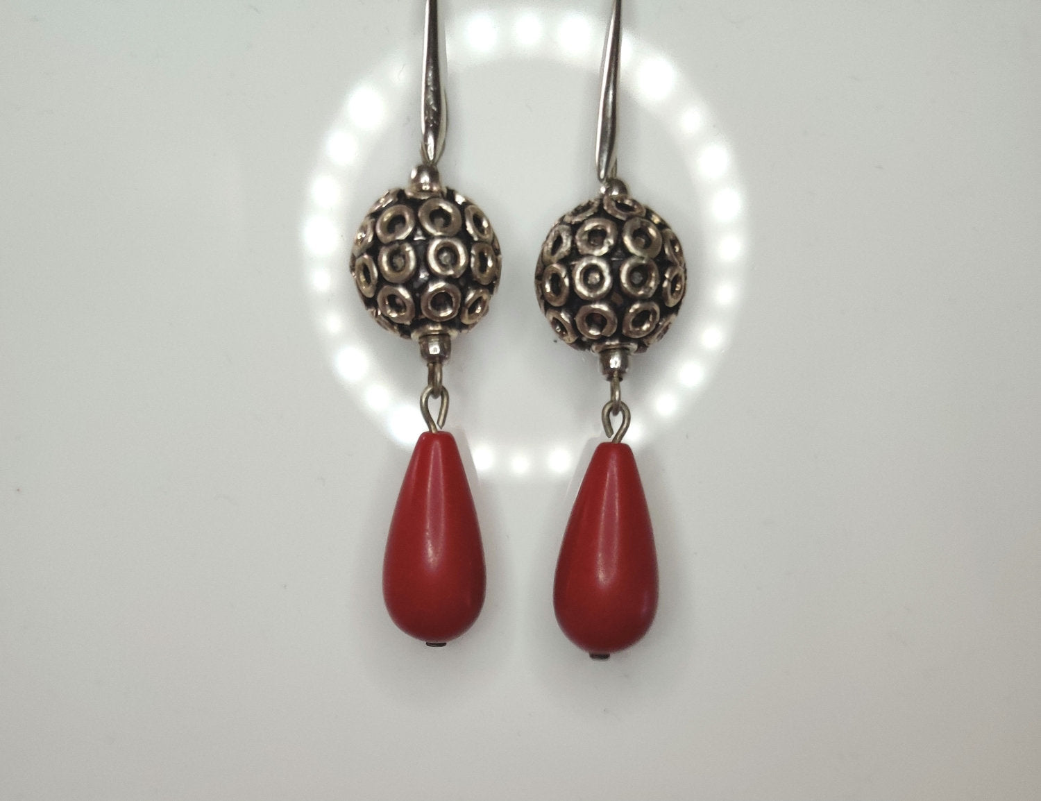 Coral Earrings