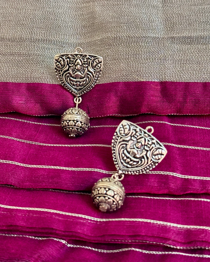 Lakshmi German silver earrings