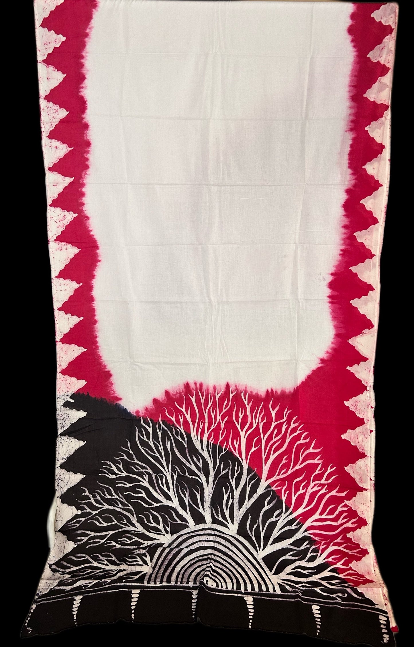 Forest themed soft cotton saree
