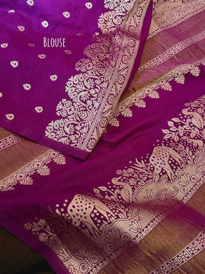 Purple Symphony Silk Saree