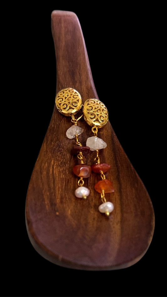 Semiprecious earrings