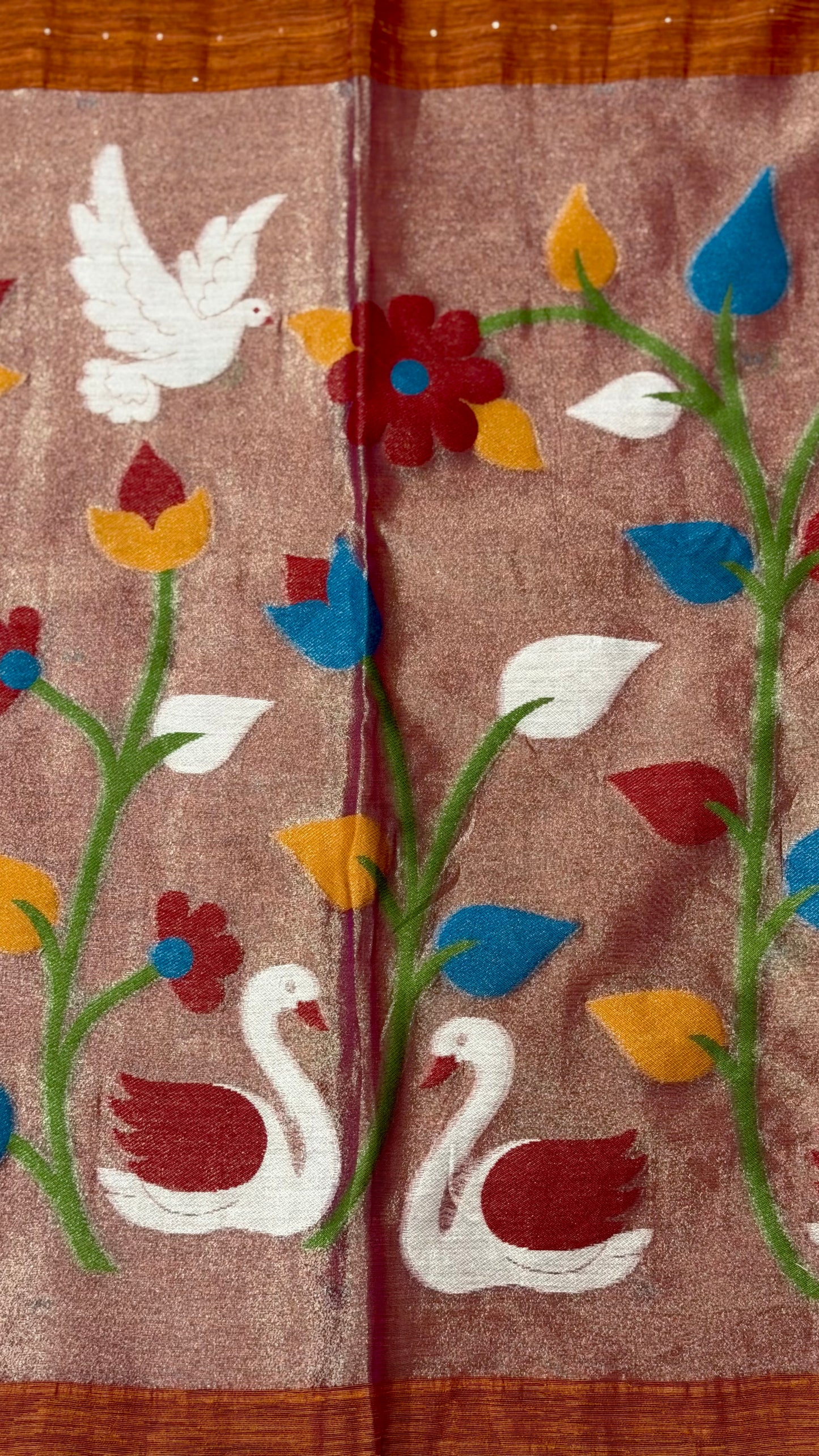Soft Cotton Silk Blend Festive Saree – Grand Tissue Pallu Edition