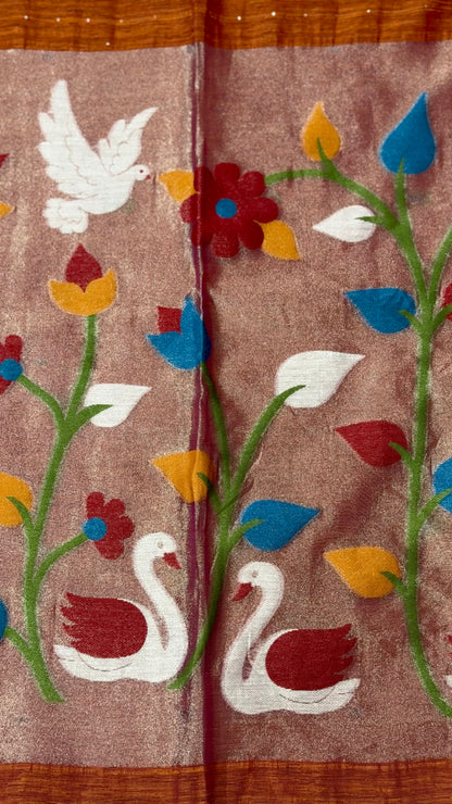 Soft Cotton Silk Blend Festive Saree – Grand Tissue Pallu Edition