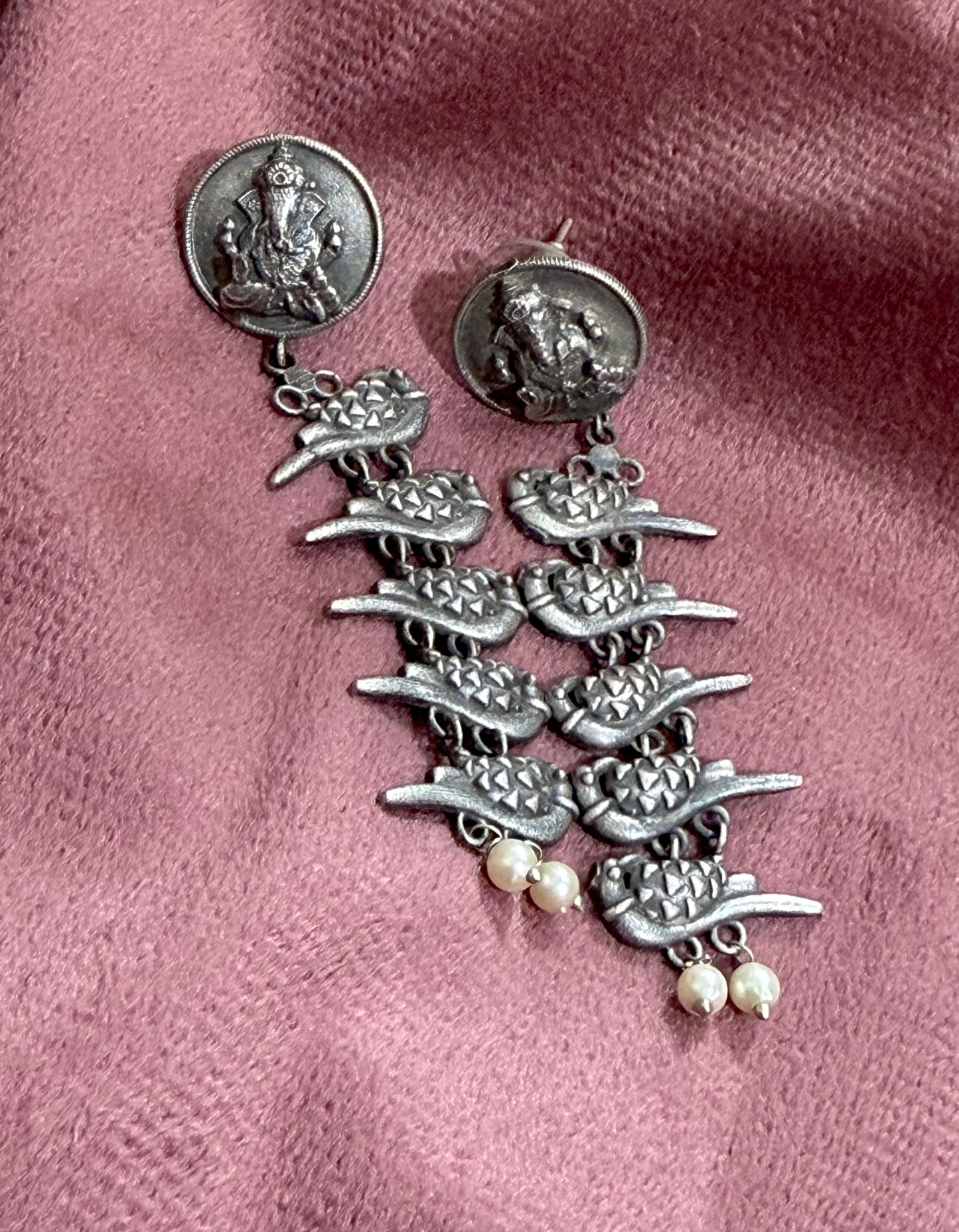 Riva Oxidised Earrings