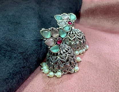 Stone Studded Jhumkas