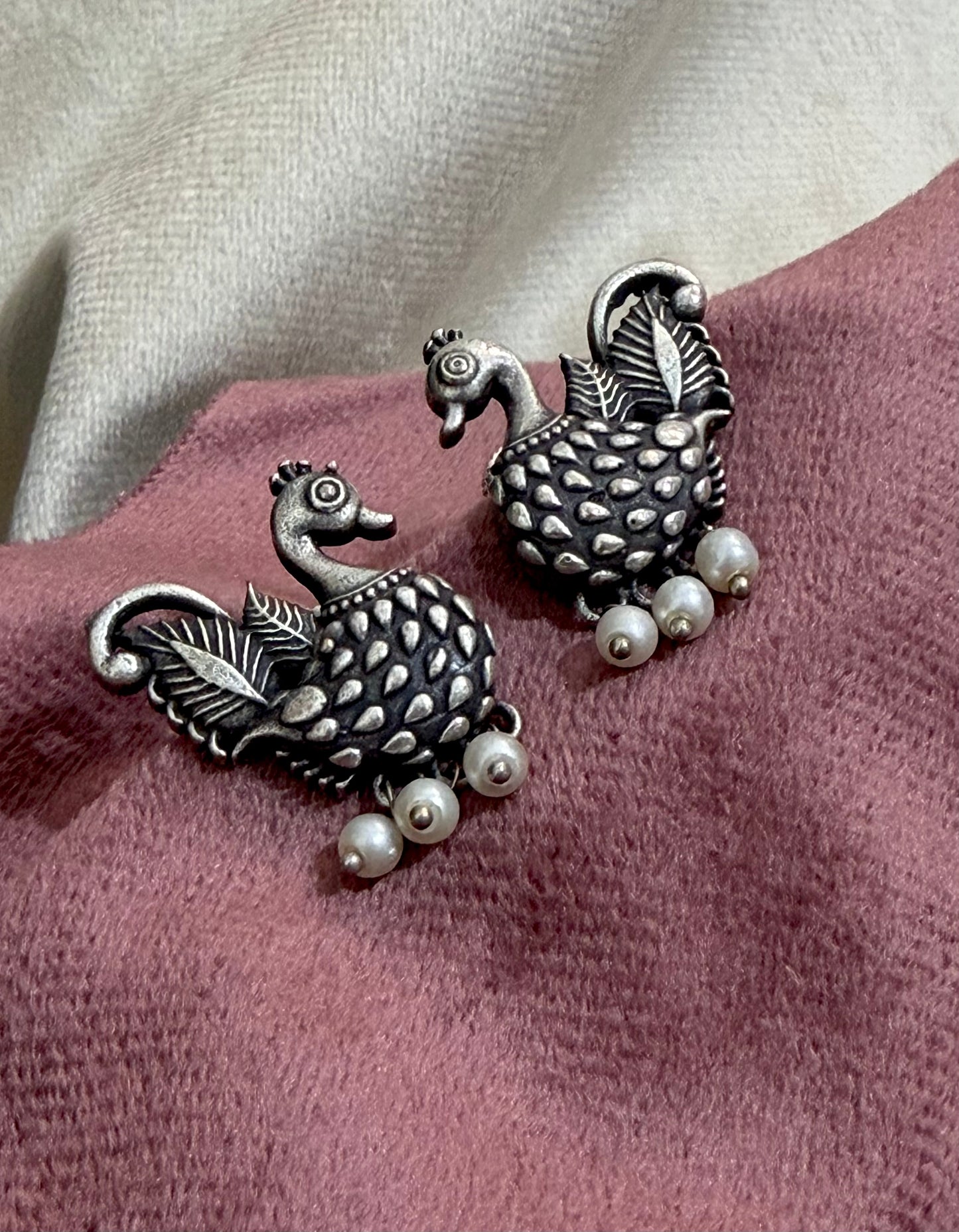 Kyra Oxidised Earrings