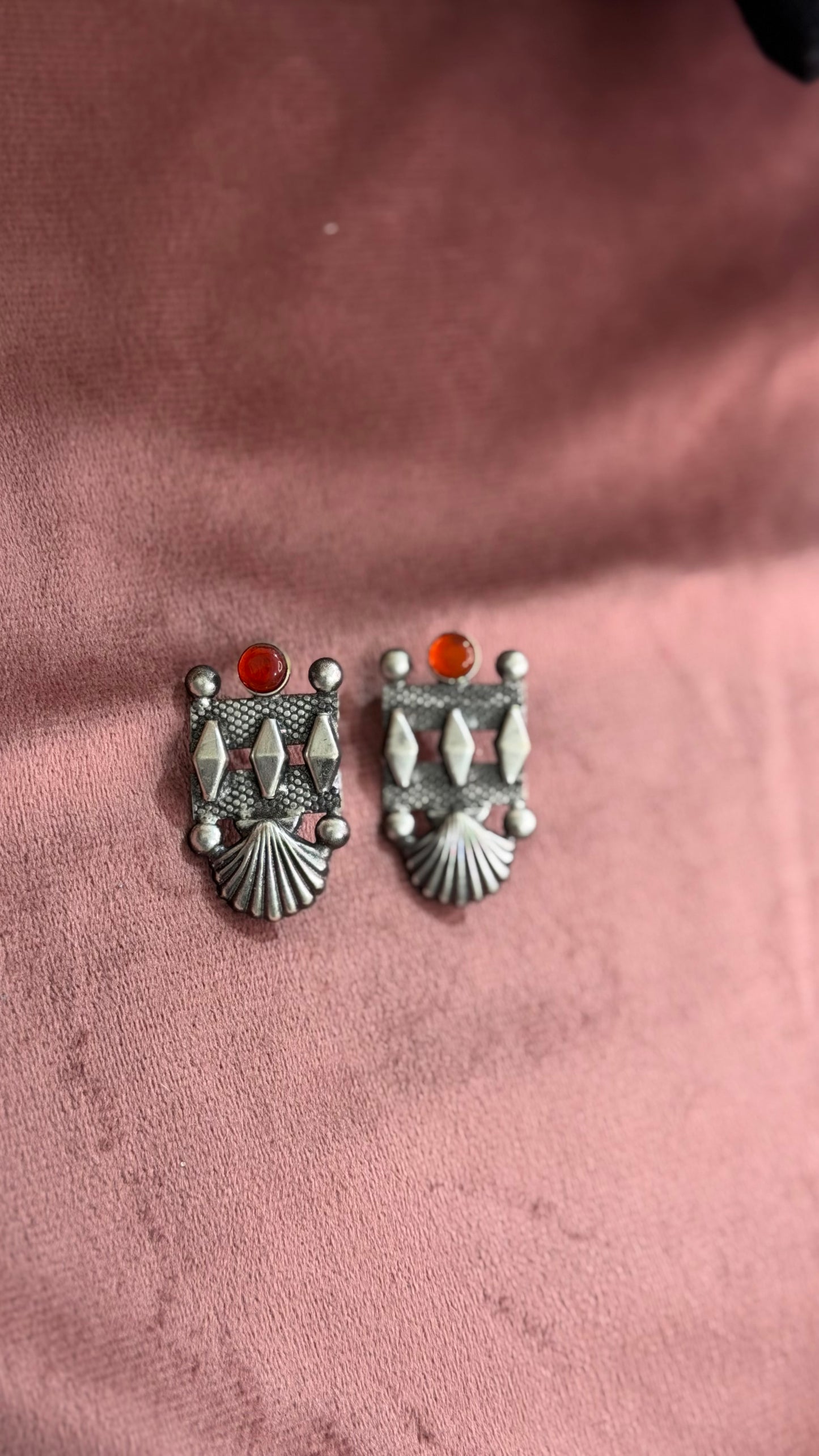 Kriti Black Oxidised Earrings