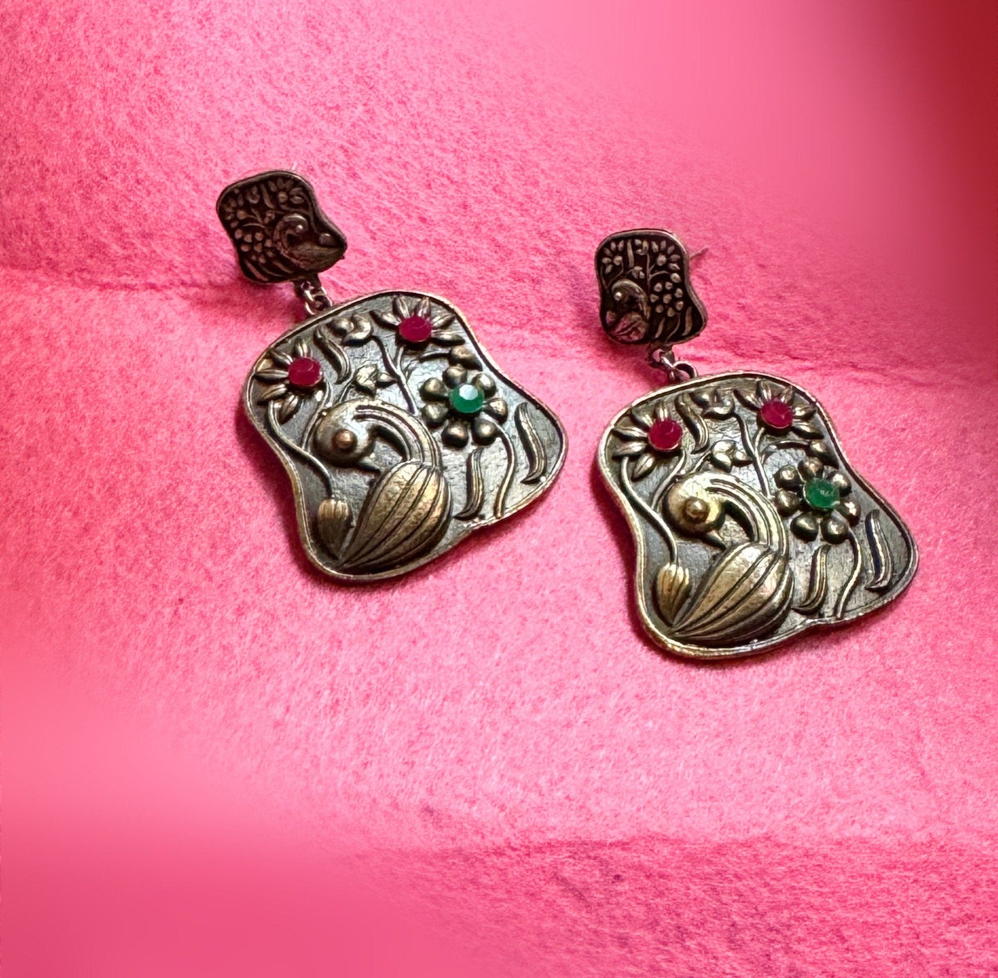 Antique Swan Earrings