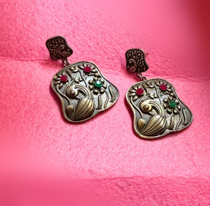 Antique Swan Earrings