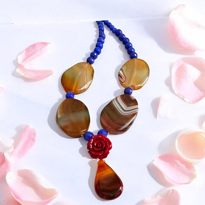 Semiprecious Agates Necklace