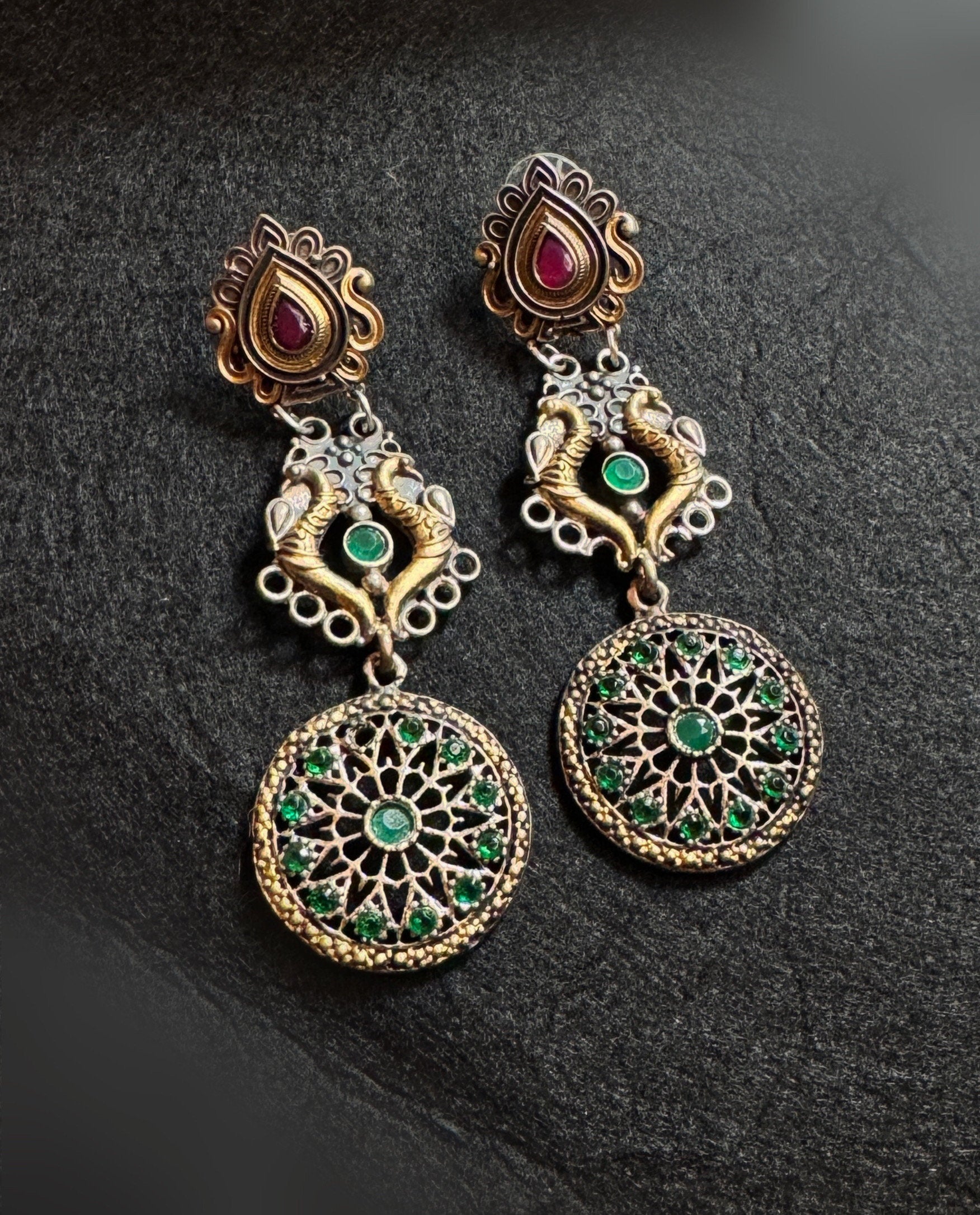 Antique Triple layer earrings