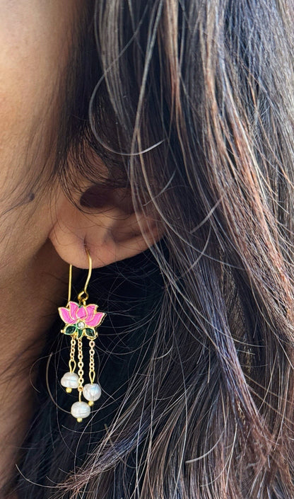 Beautiful Lotus earrings