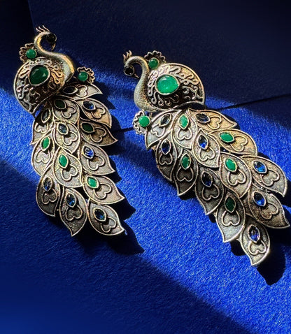 Grand Peacock earrings