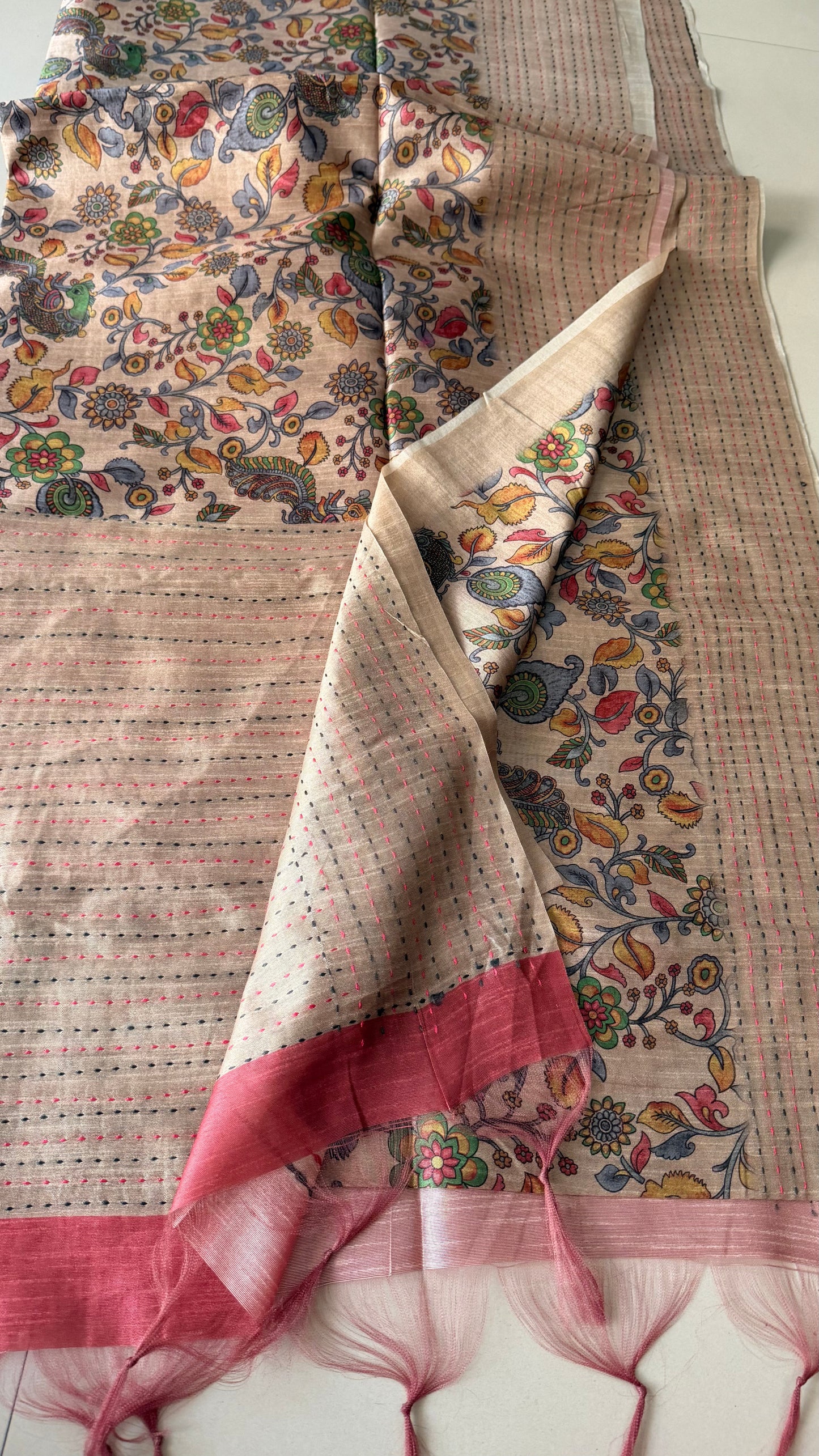 Earthly Elegance Tussar Silk Saree