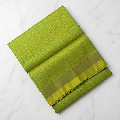 Olive Green Harmony Silk Saree