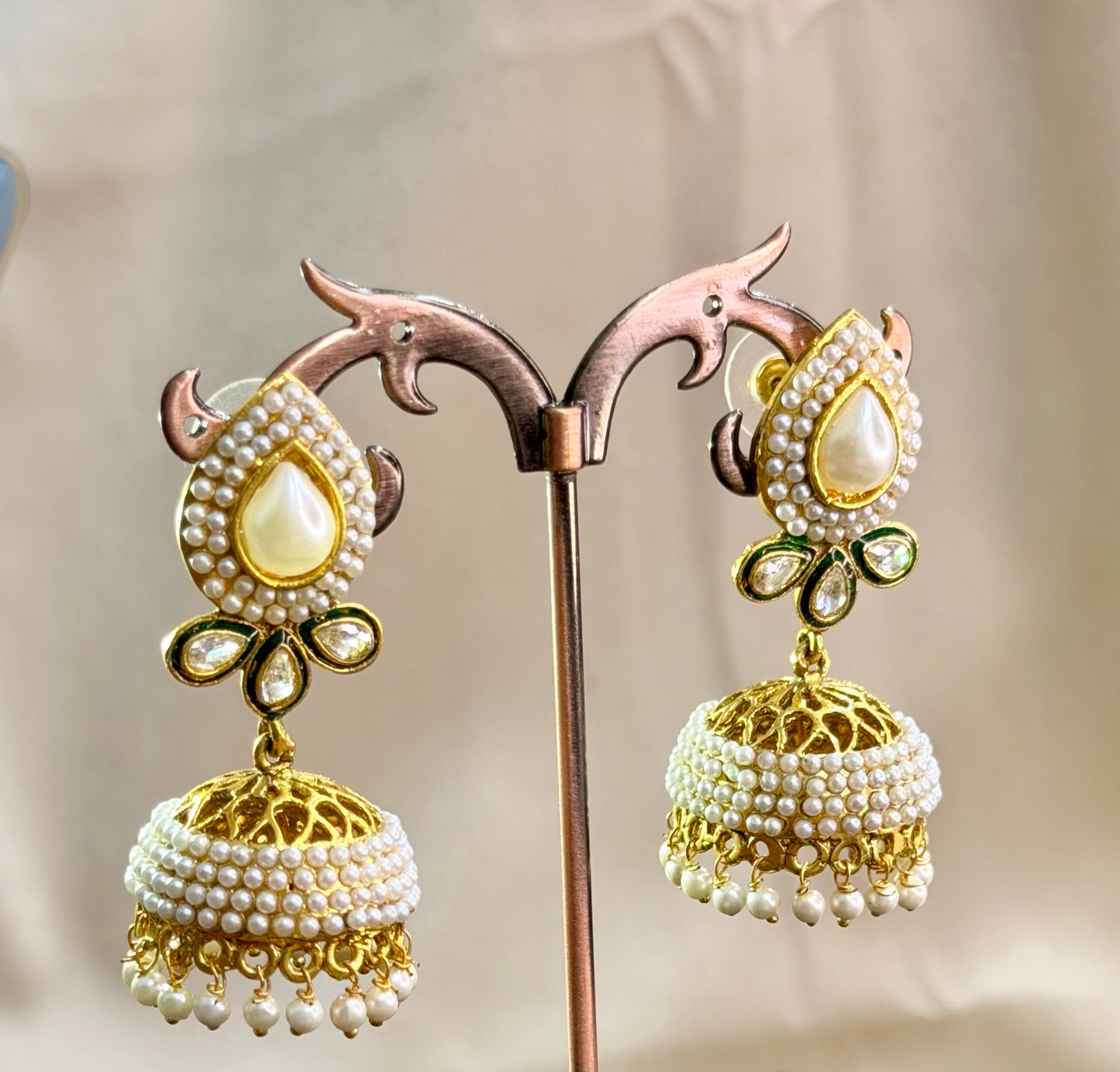 Pearl Jhumkas