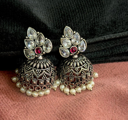 Stone Studded Jhumkas