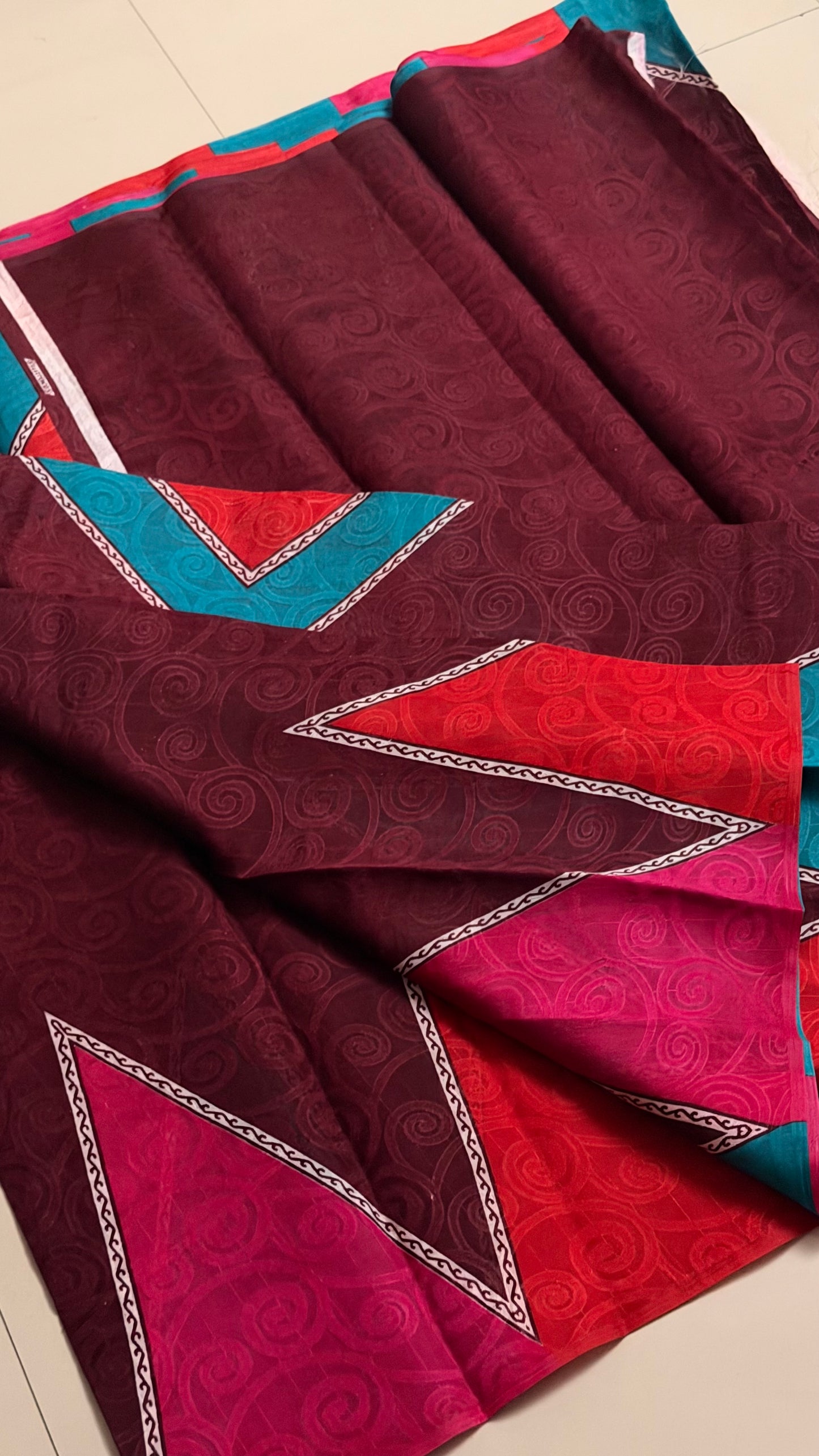Classy temple border saree