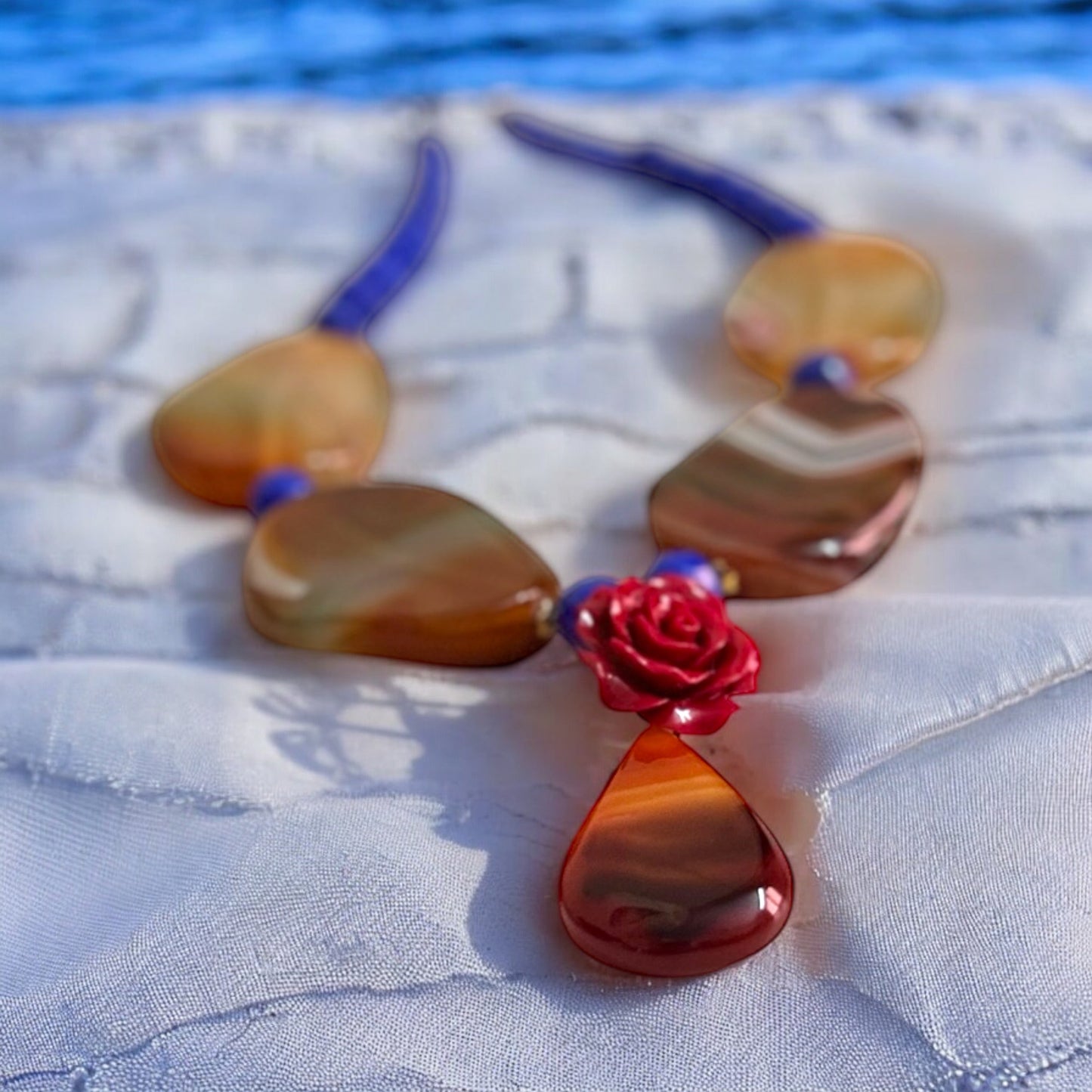 Semiprecious Agates Necklace