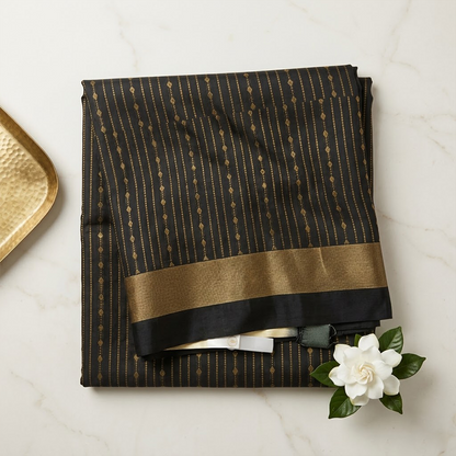 Black Gold Harmony Silk Saree