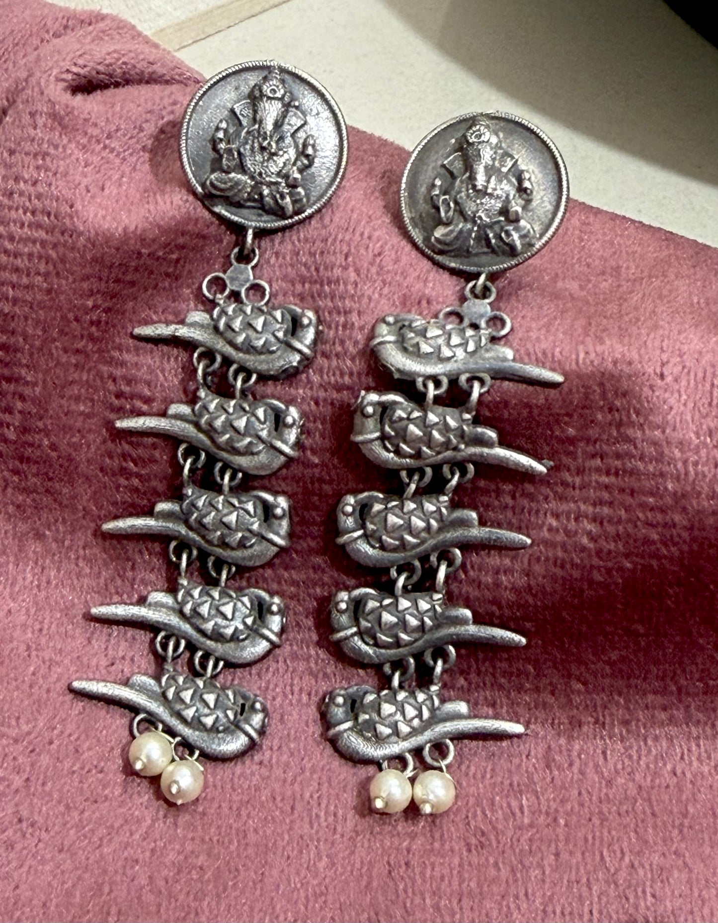 Riva Oxidised Earrings