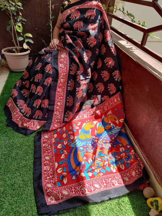 Kalamkari Black and Red Combo