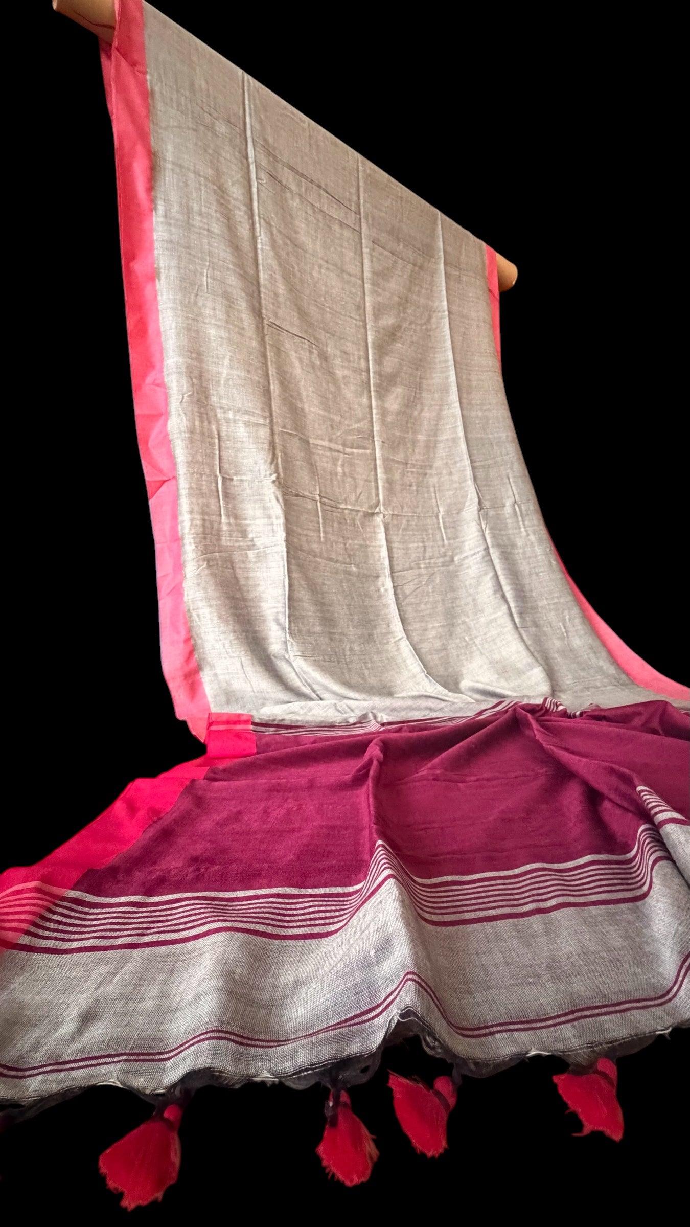 Morning n Evening Mul Saree Ikat Combo