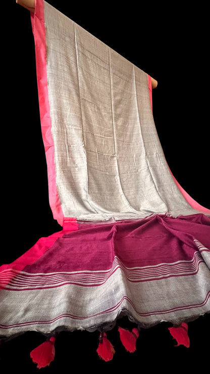 Morning n Evening Mul Saree Ikat Combo