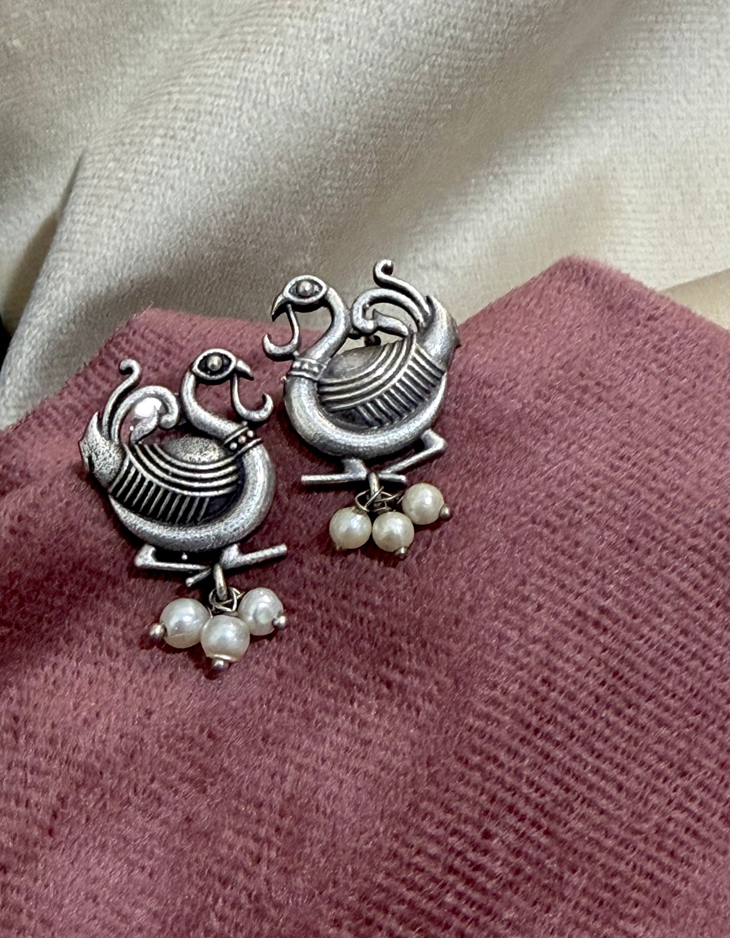 Nivi Oxidised Earrings